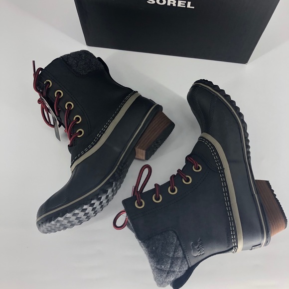 SOREL NWT SLIMPACK LACE II BOOTS BLACK KETTLE - Picture 4 of 10